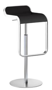 LEM Bar Stool 66-79 cm|Black / matt chrome-plated