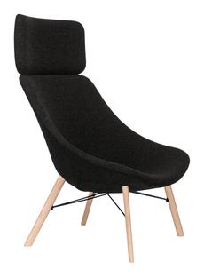 Auki Lounge Chair Hallingdal 180 - black mottled|With headrest