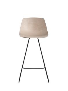 Miunn Stool S104 H 65 cm|Bleached oak / black powder coated