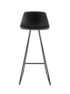 Miunn Stool S104 H 75 cm|Black stained oak / black powder coated