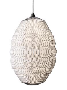 Caleo Pendant 2: H 56 x Ø 36 cm|White/bronze