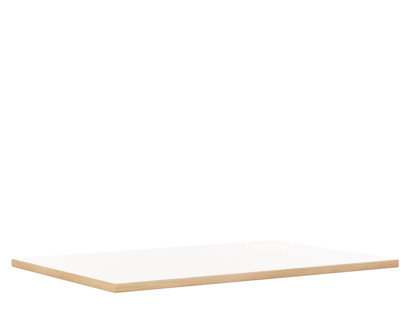 Table Top for Eiermann Table Frames White melamine with oak edge|160 x 80 cm