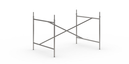 Eiermann 1 Table Frame  Clear lacquered steel|Centred|110 x 78 cm|With extension (height 72-85 cm)