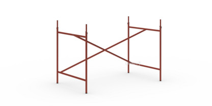 Eiermann 1 Table Frame  Oxide red|Offset|110 x 66 cm|With extension (height 72-85 cm)