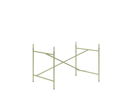 Eiermann 1 Table Frame  Olive green|Offset|110 x 78 cm|With extension (height 72-85 cm)
