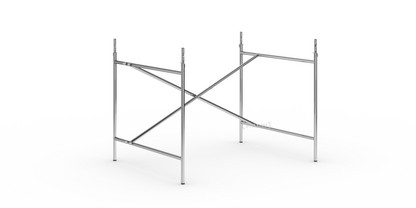 Eiermann 2 Table Frame  Chrome|Vertical,  offset|100 x 78 cm|With extension (height 72-85 cm)
