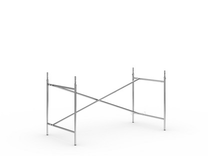 Eiermann 2 Table Frame  Chrome|Vertical,  offset|135 x 66 cm|With extension (height 72-85 cm)