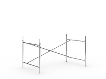 Eiermann 2 Table Frame  Chrome|Vertical,  offset|135 x 78 cm|With extension (height 72-85 cm)