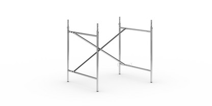 Eiermann 2 Table Frame  Chrome|Vertical,  offset|80 x 66 cm|With extension (height 72-85 cm)