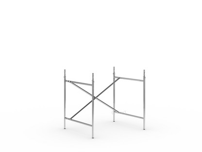 Eiermann 2 Table Frame  Chrome|Vertical,  offset|80 x 66 cm|With extension (height 72-85 cm)