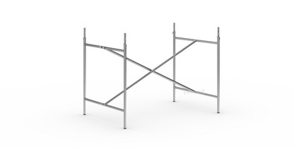 Eiermann 2 Table Frame  Stainless steel|Vertical,  centred|100 x 66 cm|With extension (height 72-85 cm)