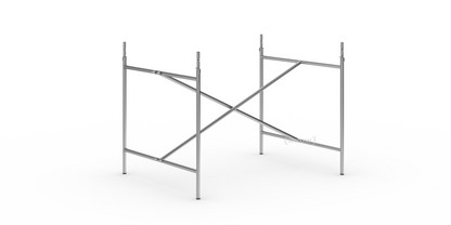Eiermann 2 Table Frame  Stainless steel|Vertical,  centred|100 x 78 cm|With extension (height 72-85 cm)