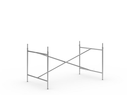 Eiermann 2 Table Frame  Stainless steel|Vertical,  centred|135 x 78 cm|With extension (height 72-85 cm)