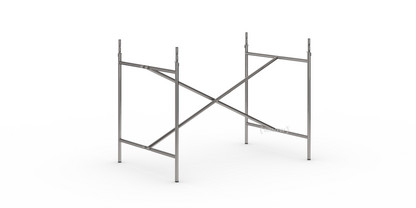 Eiermann 2 Table Frame  Clear lacquered steel|Vertical,  centred|100 x 66 cm|With extension (height 72-85 cm)