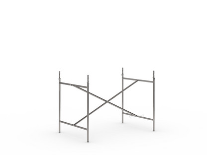 Eiermann 2 Table Frame  Clear lacquered steel|Vertical,  centred|100 x 66 cm|With extension (height 72-85 cm)