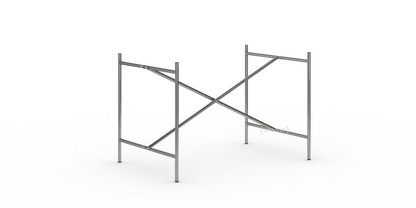 Eiermann 2 Table Frame  Clear lacquered steel|Vertical,  centred|100 x 66 cm|Without extension (height 66 cm)