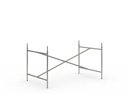 Eiermann 2 Table Frame  Clear lacquered steel|Vertical,  centred|135 x 78 cm|With extension (height 72-85 cm)