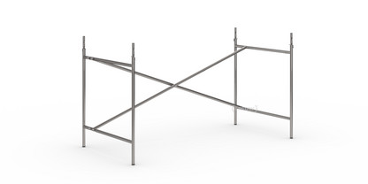 Eiermann 2 Table Frame  Clear lacquered steel|Vertical,  offset|135 x 66 cm|With extension (height 72-85 cm)