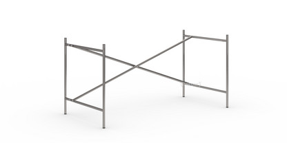 Eiermann 2 Table Frame  Clear lacquered steel|Vertical,  offset|135 x 66 cm|Without extension (height 66 cm)