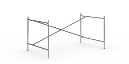 Eiermann 2 Table Frame  Clear lacquered steel|Vertical,  offset|135 x 78 cm|Without extension (height 66 cm)