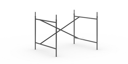 Eiermann 2 Table Frame  Black|Vertical,  offset|100 x 78 cm|With extension (height 72-85 cm)