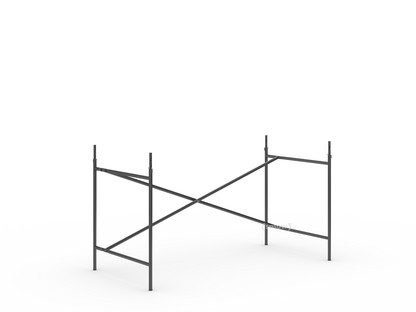 Eiermann 2 Table Frame  Black|Vertical,  offset|135 x 66 cm|With extension (height 72-85 cm)