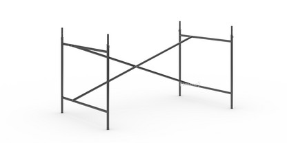 Eiermann 2 Table Frame  Black|Vertical,  offset|135 x 78 cm|With extension (height 72-85 cm)