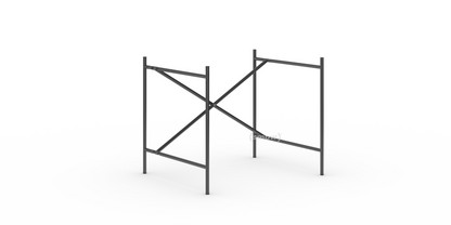 Eiermann 2 Table Frame  Black|Vertical,  offset|80 x 66 cm|Without extension (height 66 cm)