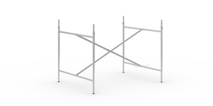 Eiermann 2 Table Frame  Silver|Vertical,  centred|100 x 78 cm|With extension (height 72-85 cm)