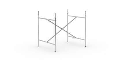 Eiermann 2 Table Frame  Silver|Vertical,  centred|80 x 66 cm|With extension (height 72-85 cm)