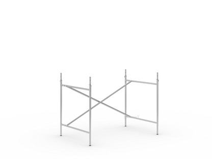 Eiermann 2 Table Frame  Silver|Vertical,  offset|100 x 66 cm|With extension (height 72-85 cm)