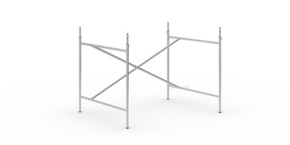 Eiermann 2 Table Frame  Silver|Vertical,  offset|100 x 78 cm|With extension (height 72-85 cm)