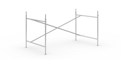 Eiermann 2 Table Frame  Silver|Vertical,  offset|135 x 78 cm|With extension (height 72-85 cm)