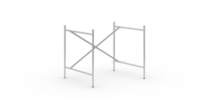 Eiermann 2 Table Frame  Silver|Vertical,  offset|80 x 66 cm|Without extension (height 66 cm)