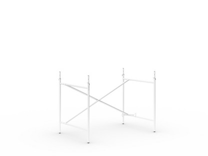 Eiermann 2 Table Frame  White|Vertical,  offset|100 x 66 cm|With extension (height 72-85 cm)