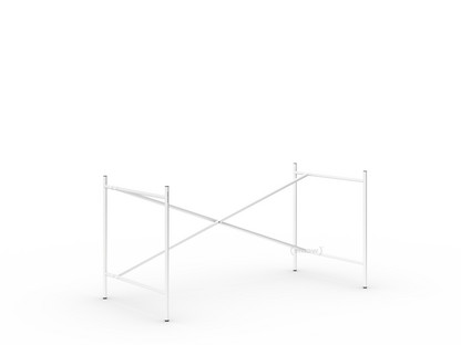 Eiermann 2 Table Frame  White|Vertical,  offset|135 x 66 cm|Without extension (height 66 cm)