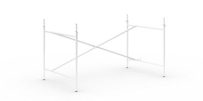 Eiermann 2 Table Frame  White|Vertical,  offset|135 x 78 cm|With extension (height 72-85 cm)