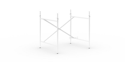 Eiermann 2 Table Frame  White|Vertical,  offset|80 x 66 cm|With extension (height 72-85 cm)