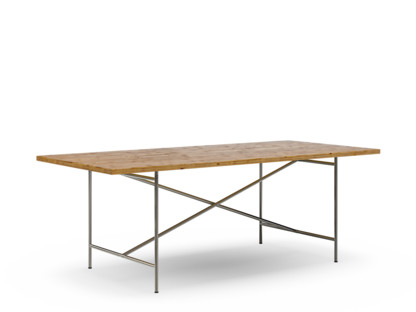 Eiermann 2 Dining Table 5-layer fir/spruce, weather-resistant, glued, oiled|200 x 90 cm|Stainless steel