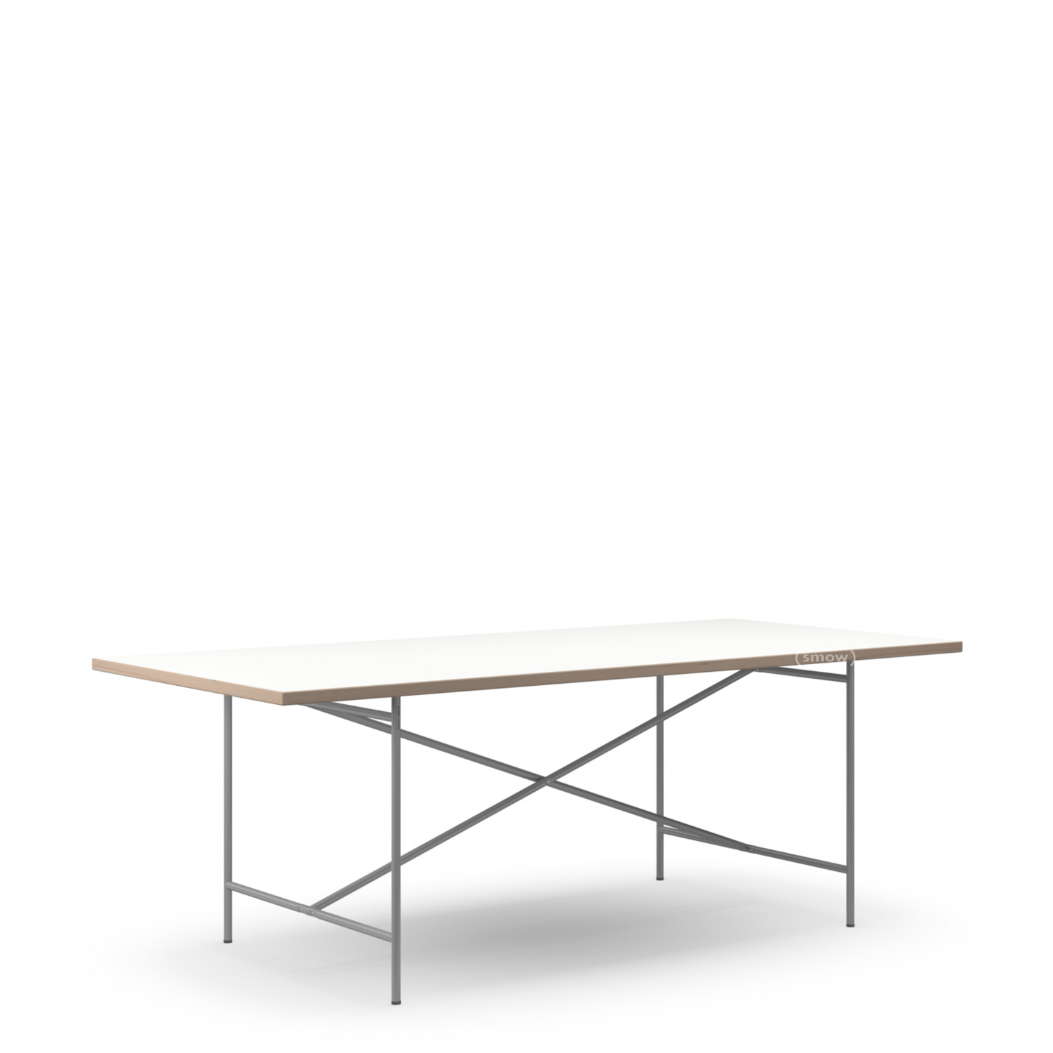 Richard Lampert Eiermann 2 Dining Table White Melamine With Oak Eiermann 2 Dining Table