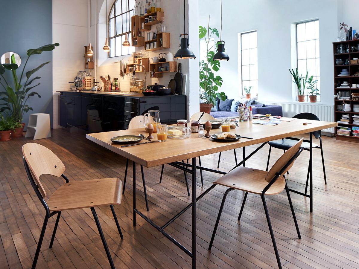 White melamine on sale dining table