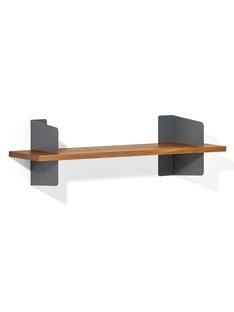 Wall Shelf Atelier Solid oak|Basalt grey|Version 1|100 cm