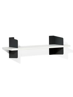 Wall Shelf Atelier MDF melamine white|Black|Version 1|100 cm