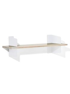 Wall Shelf Atelier 3-layer fir/spruce veneer with white-pigmented lacquer|White|Version 1|100 cm