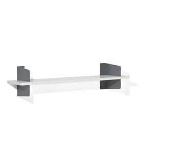 Wall Shelf Atelier MDF melamine white|Basalt grey|Version 1|140 cm