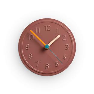 Wall Clock Alu Alu Pink brown