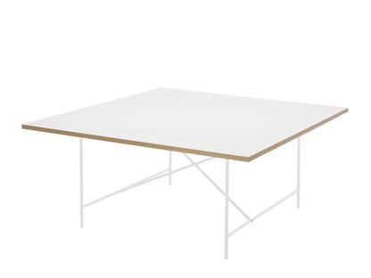 Eiermann 1 Conference Table White melamine with oak edge|White|Without Leveling Feet (H 72cm)