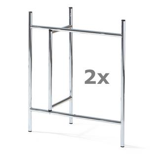 Eiermann 3 Trestle (Set of 2) 58 cm|39 cm|Chrome