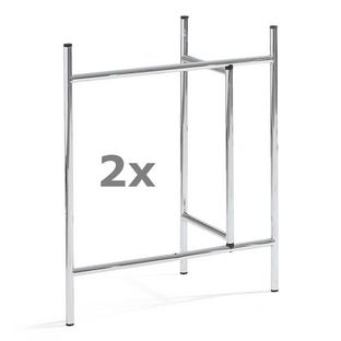 Eiermann 3 Trestle (Set of 2) 58 cm|39 cm|Stainless steel