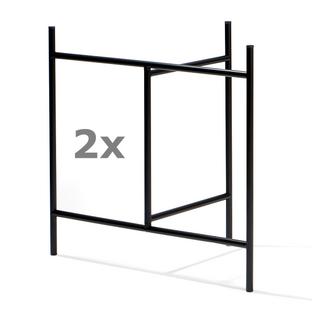 Eiermann 3 Trestle (Set of 2) 58 cm|29 cm|Black